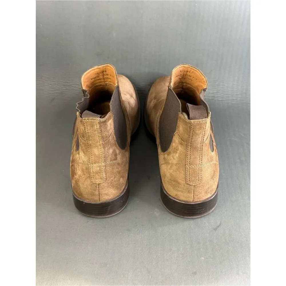 Johnston & Murphy brown suede Chelsea boots shoes men’s size 11.5